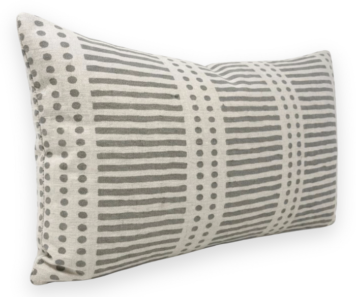 Dash Dot Pillow Cover in Mud, Walter G Textiles