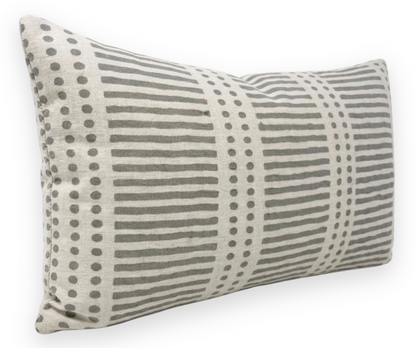 Dash Dot Pillow Cover in Mud, Walter G Textiles