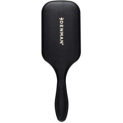 Denman D38 The Powder Paddle Brush back view featuring a lightweight black paddle design with ergonomic handle for gentle everyday styling.