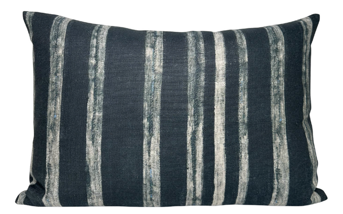 Drift Pillow Cover in Indigo, McLaurin + Piercy Textiles
