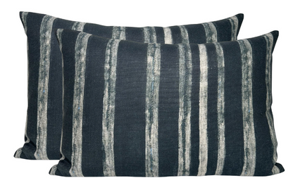 Drift Pillow Cover in Indigo, McLaurin + Piercy Textiles