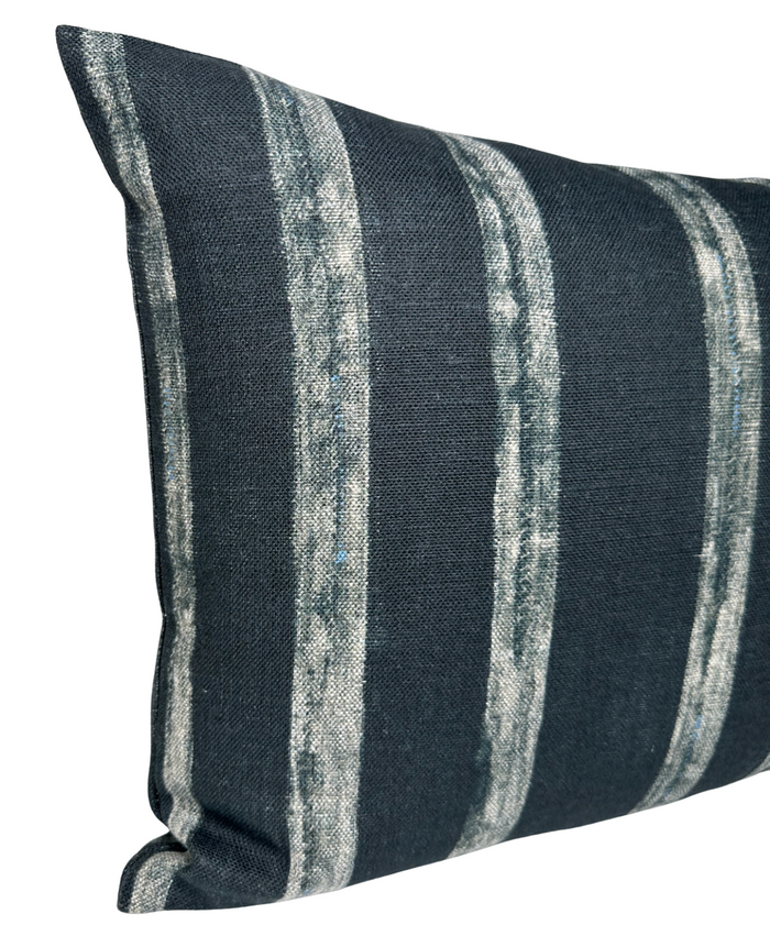 Drift Pillow Cover in Indigo, McLaurin + Piercy Textiles