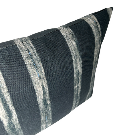 Drift Pillow Cover in Indigo, McLaurin + Piercy Textiles