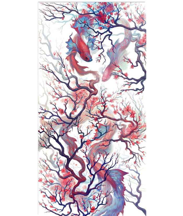 Ebb and Flow - CONVENTIONAL Fine Art Print - BoxWood Board Designs - 12" x 24" - - Awakening Print