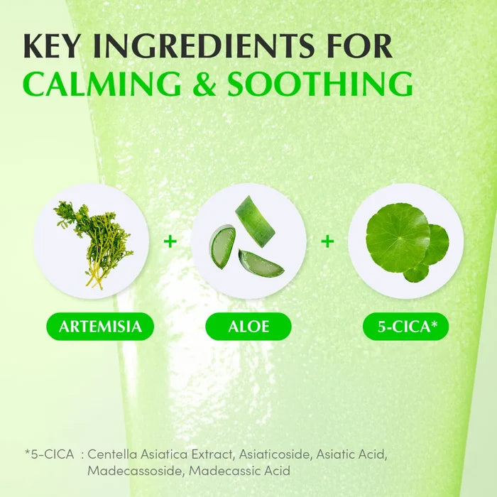 eqqualberry aloe pdrn serum 30ml 3 key calming ingredients: artemisia, aloe and 5-cica blend