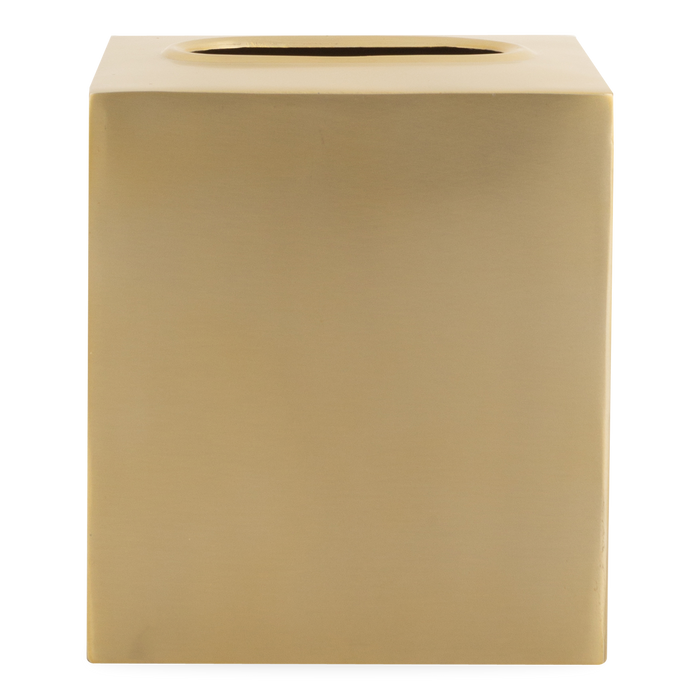 Characterized by its clean design and sleek silhouettes, the Essential Collection features an effortlessly elegant matte brass finish that will elevate any bathroom or kitchen coun