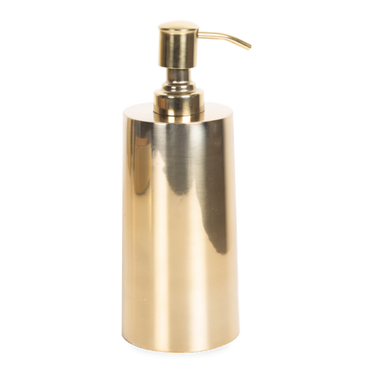 Characterized by its clean design and sleek silhouettes, the Essential Collection features an effortlessly elegant polished brass finish that will elevate any bathroom or kitchen c