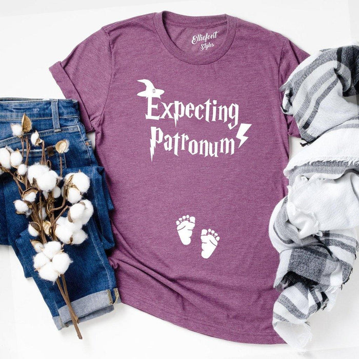 Expecting Patronum Funny Pregnancy Announcement Shirt - Elliefont Styles