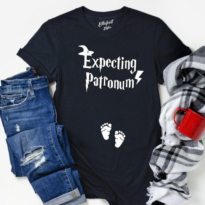Expecting Patronum Funny Pregnancy Announcement Shirt - Elliefont Styles