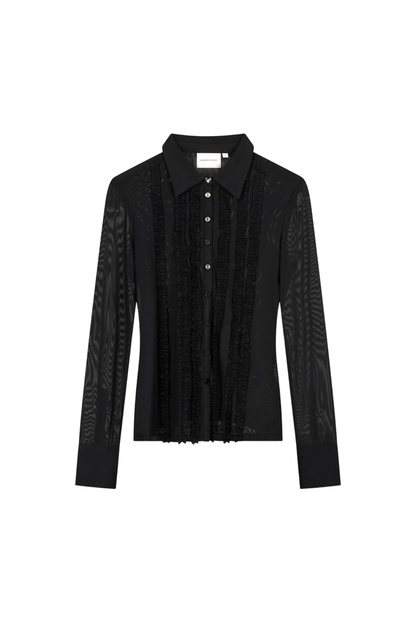 Fabienne Chapot Black Kiki Blouse black long sleeve blouse by Fabienne Chapot Shop Fabienne Chapot at Dotique