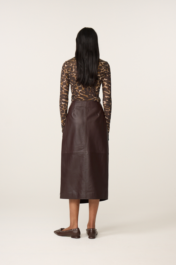 Fabienne Chapot Jadyn Top Toffee/Camel Club back view on model by Fabienne Chapot Shop Fabienne Chapot at Dotique