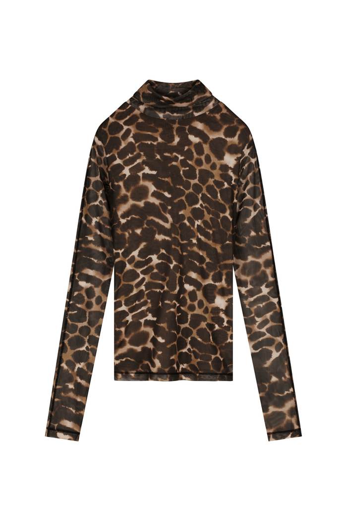 Fabienne Chapot Jadyn Top Toffee/Camel Club leopard print top front view by Fabienne Chapot Shop Fabienne Chapot at Dotique