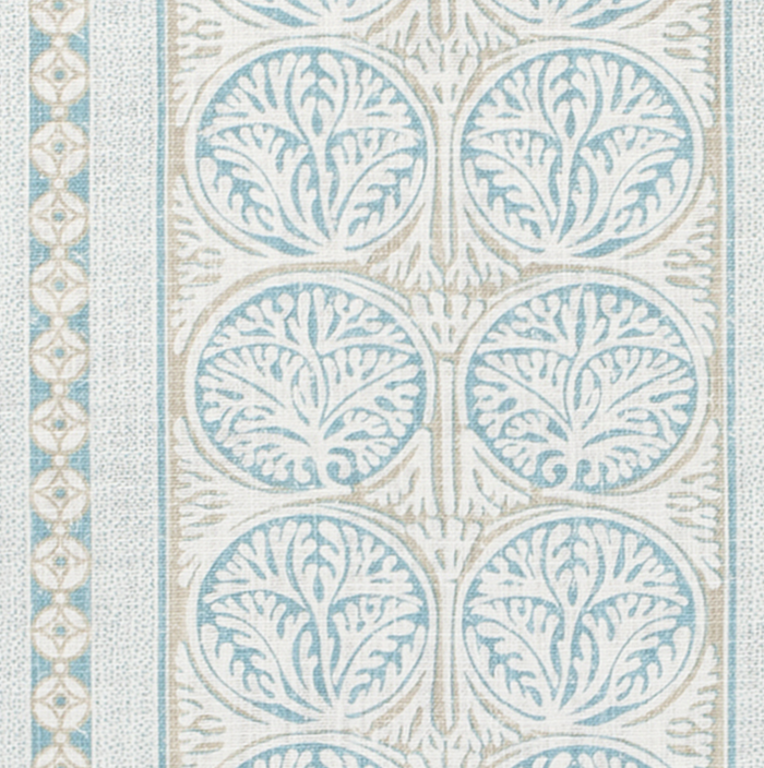 Fair Isle Pillow Cover in Aqua, Thibaut Pillows