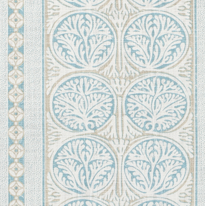 Fair Isle Pillow Cover in Aqua, Thibaut Pillows