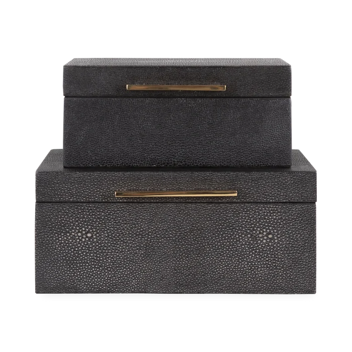 Faux Shagreen Box