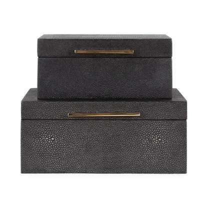 Faux Shagreen Box