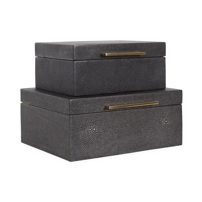 Faux Shagreen Box