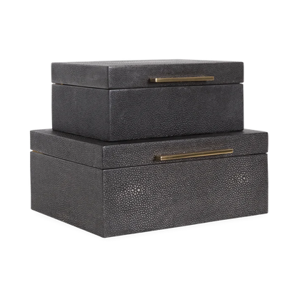 Faux Shagreen Box