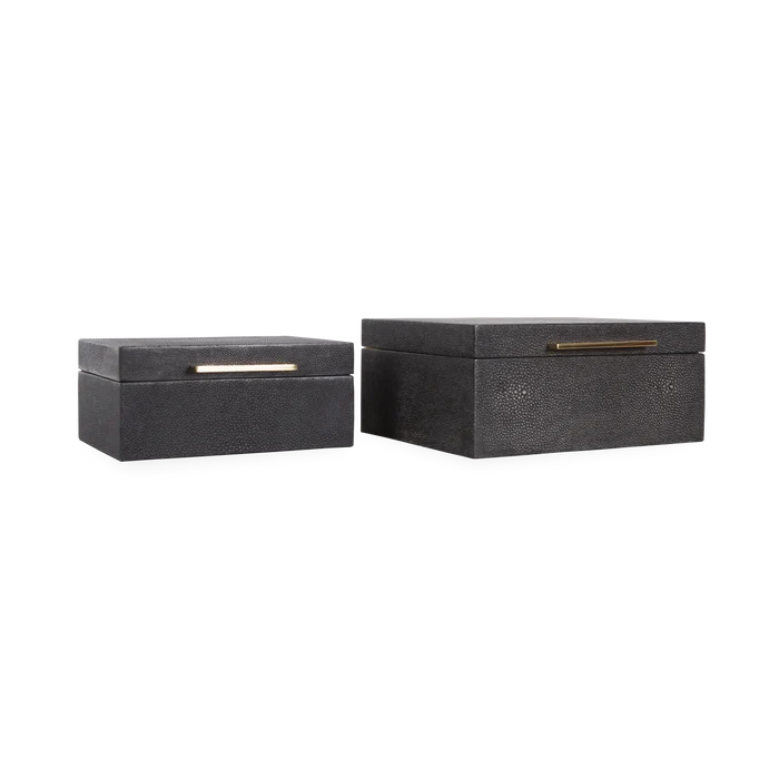 Faux Shagreen Box