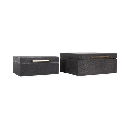 Faux Shagreen Box