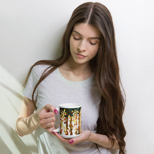 Fear Conquered White glossy mug