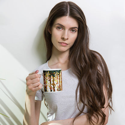 Fear Conquered White glossy mug