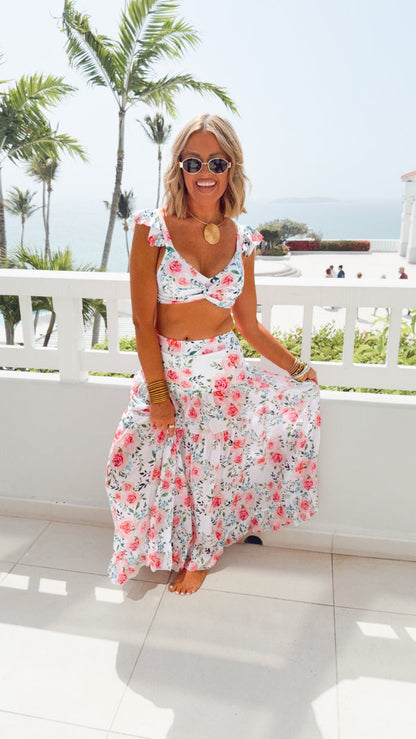 -FINAL SALE- The Floral Capri Chic Swim Set