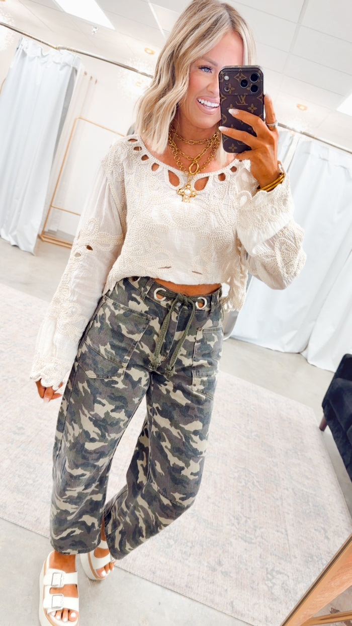 -FINAL SALE-The Urban Hunt Camo Jeans