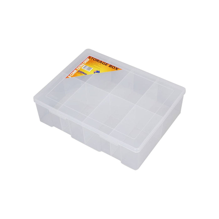 Fischer Extra Large Deep Clear 8 Compartment Storage Box