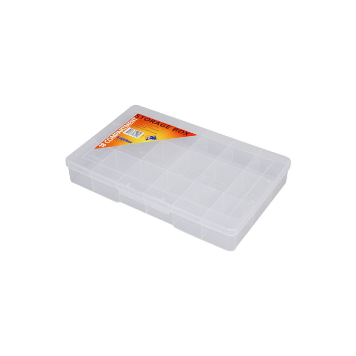 Fischer Large Clear 18 Compartment Storage Box