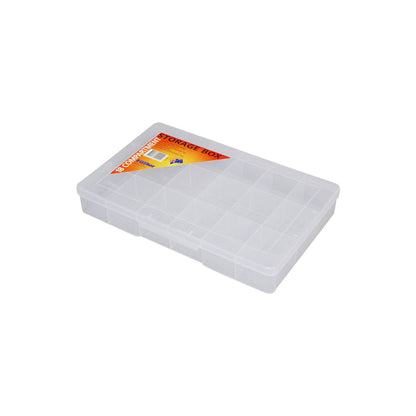 Fischer Large Clear 18 Compartment Storage Box