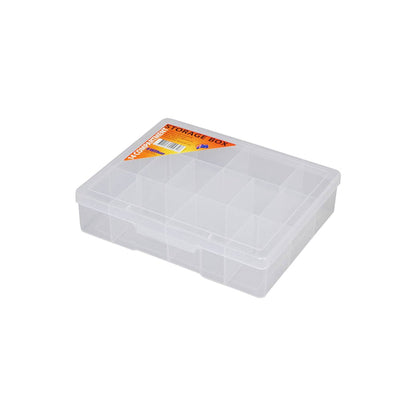 Fischer Medium Clear 14 Compartment Storage Box