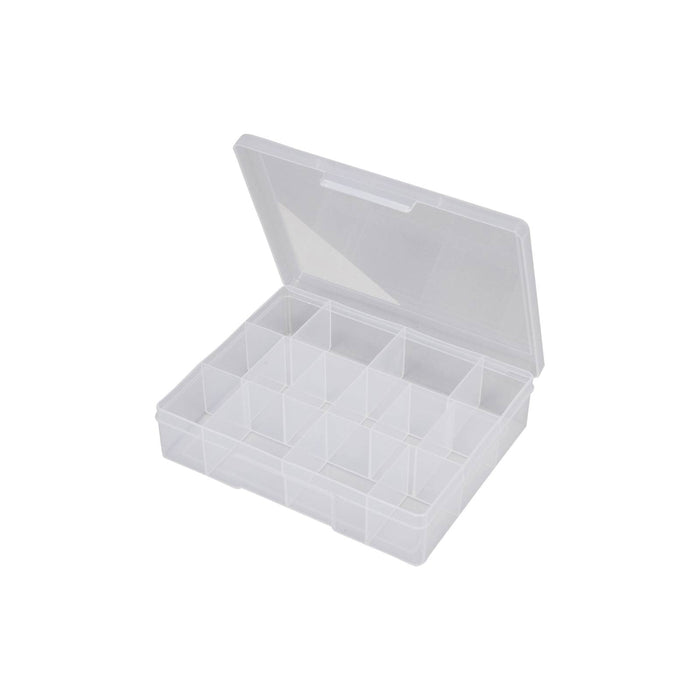 Fischer Medium Clear 14 Compartment Storage Box