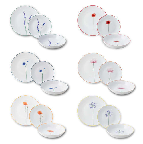 Flower Field - set 18 piatti
