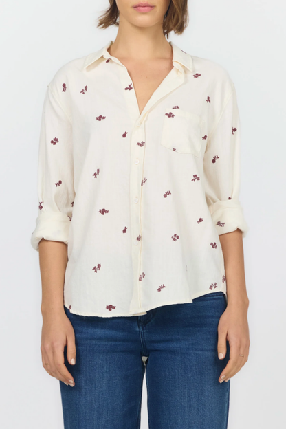Galina Top, Rose Stripe