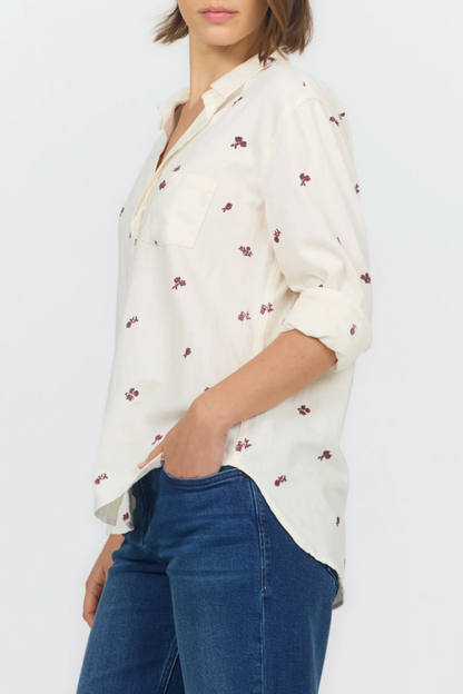 Galina Top, Rose Stripe