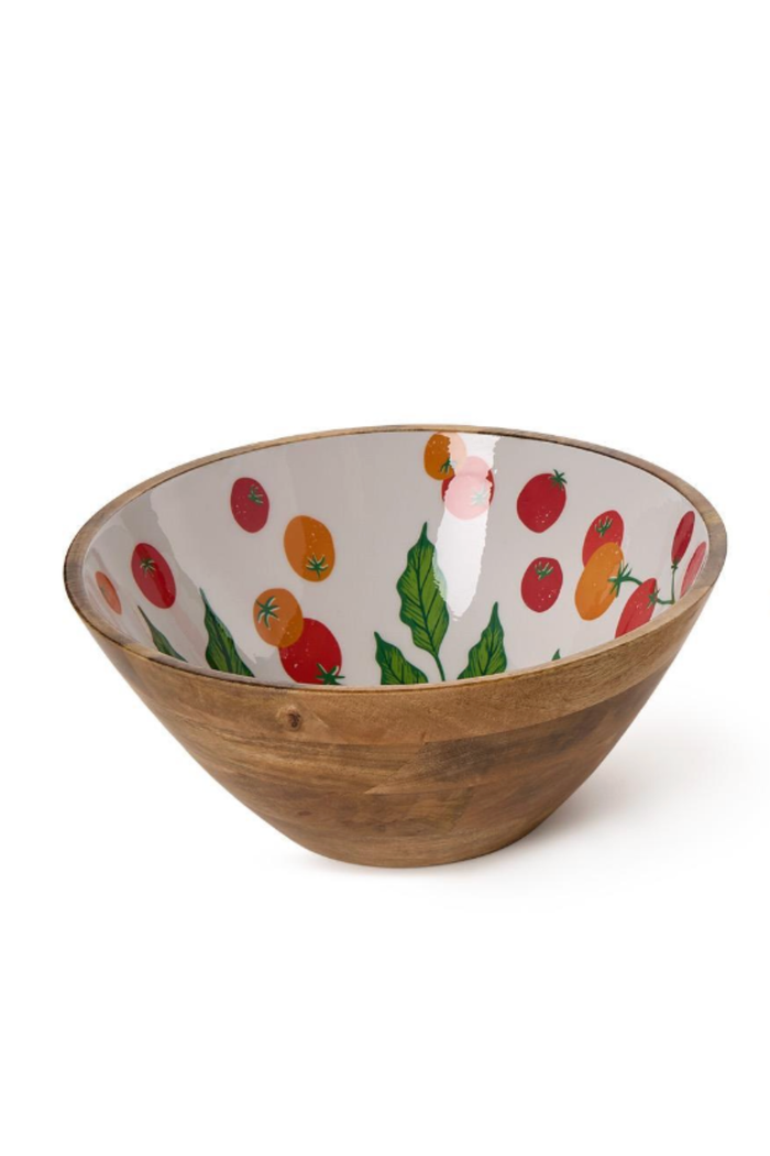 Garden Harvest Wood Bowl/Large