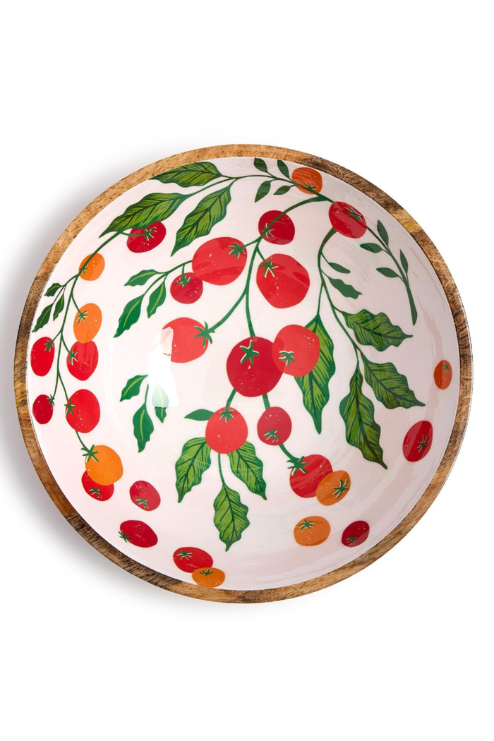 Garden Harvest Wood Bowl/Large