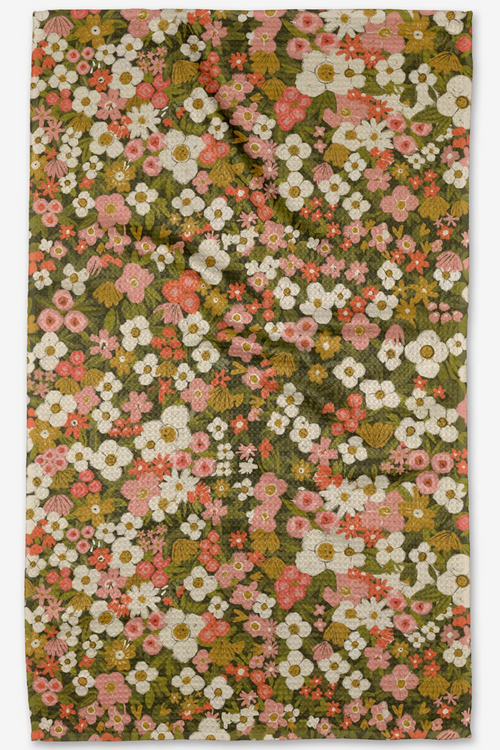 Gilded Garden Geometry Towel