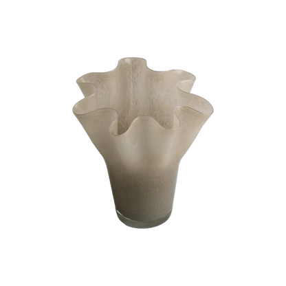 Gloss Glass Fluted Vase