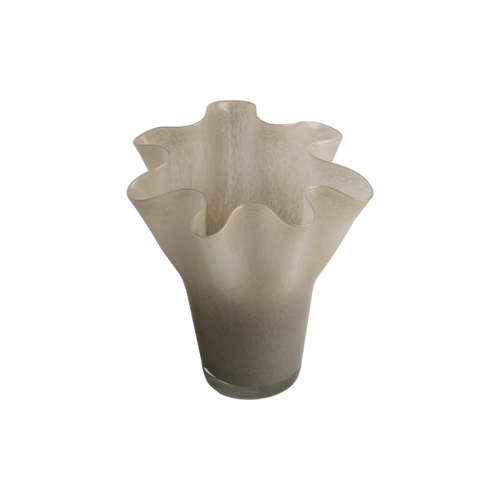 Gloss Glass Fluted Vase