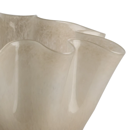 Gloss Glass Fluted Vase