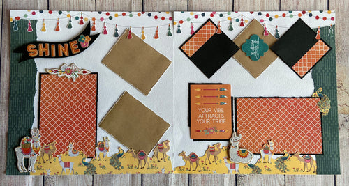 Good Vibe Tribe 12"x12" Double-Page Scrapbook Layout