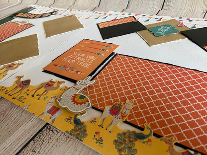 Good Vibe Tribe 12"x12" Double-Page Scrapbook Layout