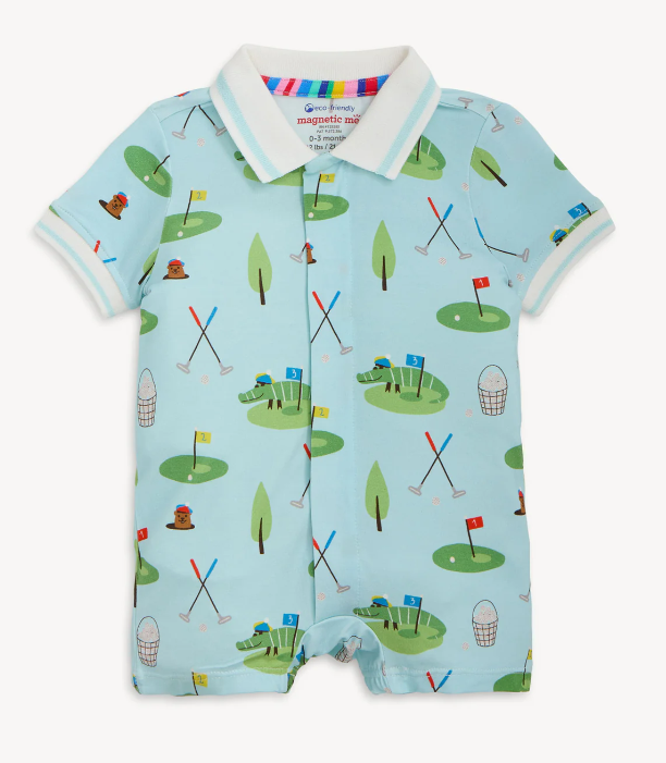 Gopher It S/S Short Polo Romper
