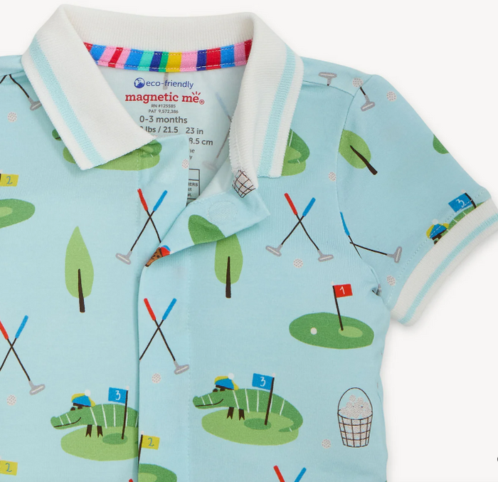 Gopher It S/S Short Polo Romper