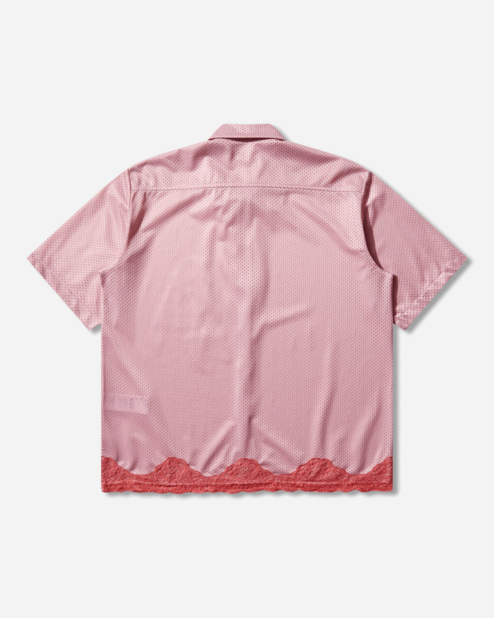 Aries Gothic Lace Airtex Hawaiian Shirt Pink Shirts Longsleeve Shirt AR4081205 PINK