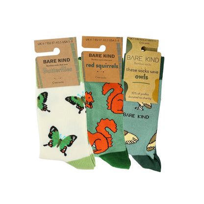 Green Woodland Wildlife Bundle of 3