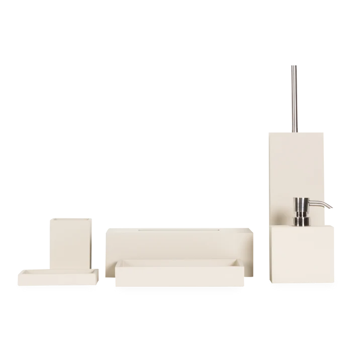 Defined by its confident, minimalistic design that exudes luxuriousness, this collection is perfect for complementing any bathroom or kitchen countertop.
