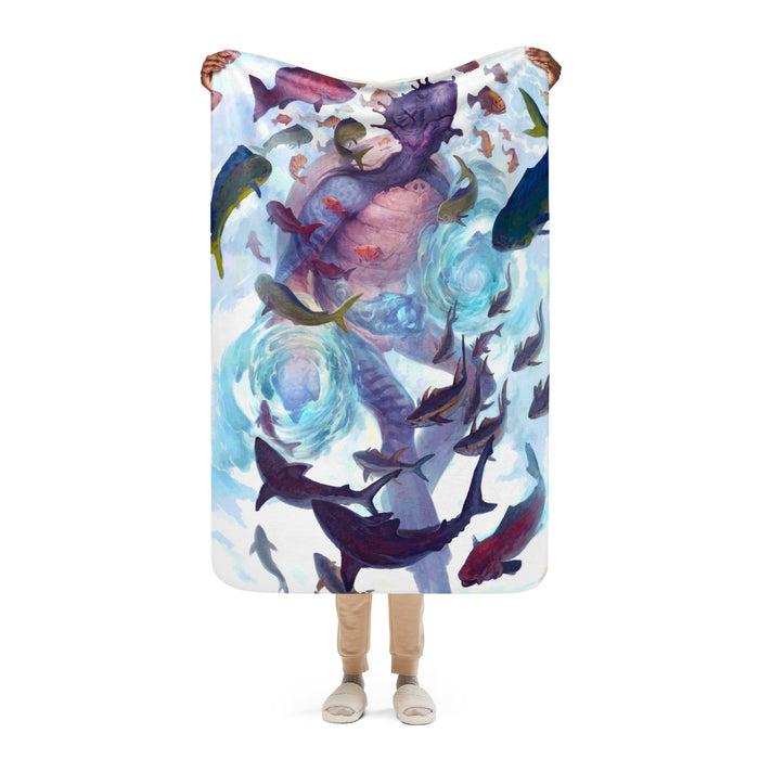 Hawksbill Sherpa blanket
